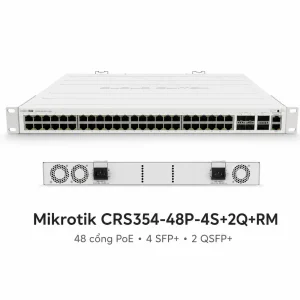 Switch chia mạng Mikrotik CRS354-48P-4S+2Q+RM