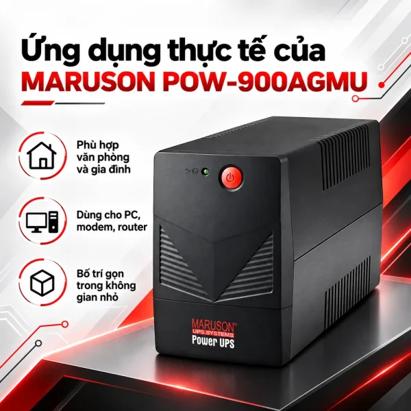 Bộ Lưu Điện UPS MARUSON POW-900AGMU 900VA/480W