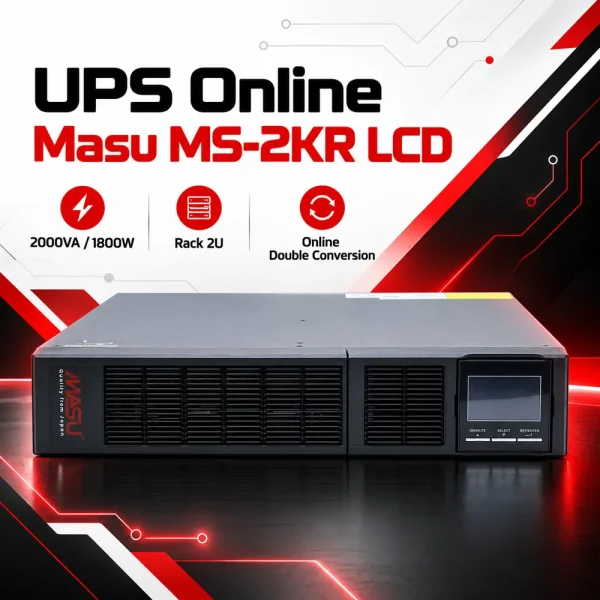 Bộ lưu điện Online Rack Masu MS – 2KR LCD chính hãng