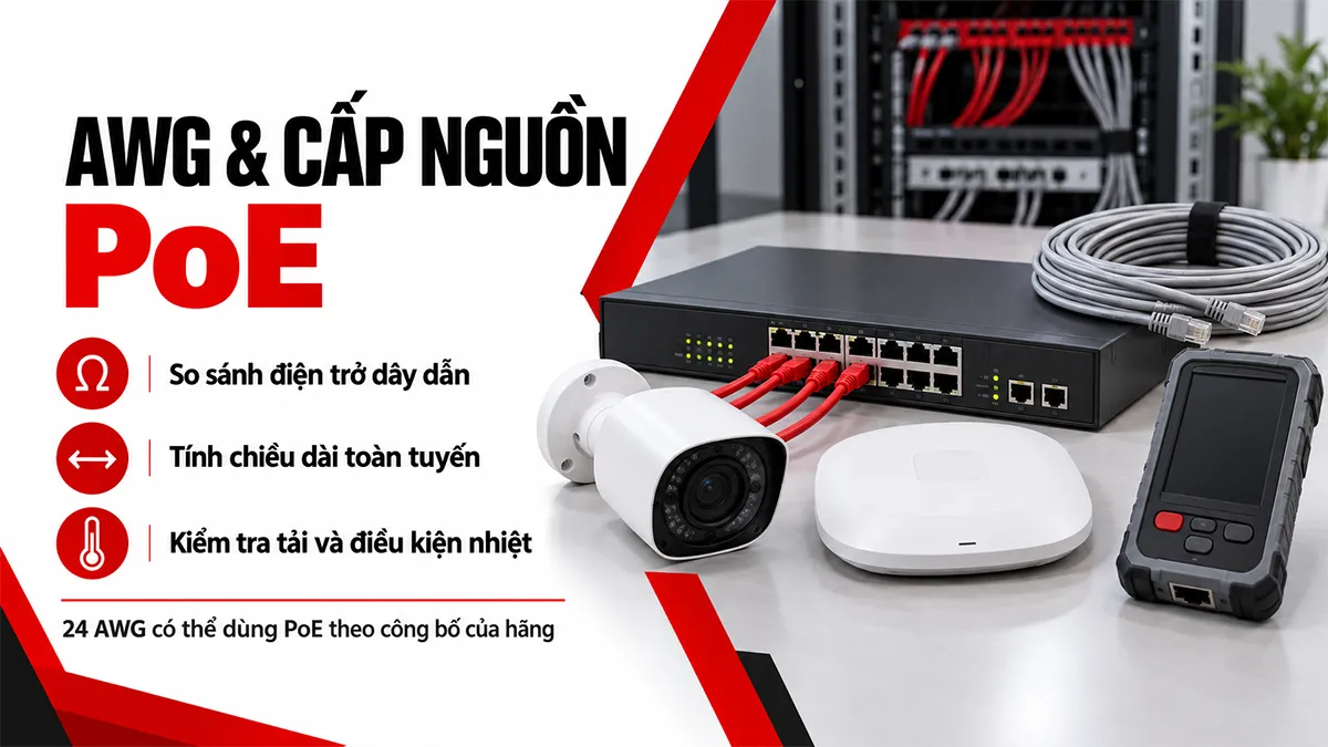 awg và cấp nguồn poe