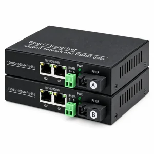 Bộ chuyển đổi công nghiệp HDTEC RS485 sang 2 cổng RJ45 1G HDTEC-485GE2