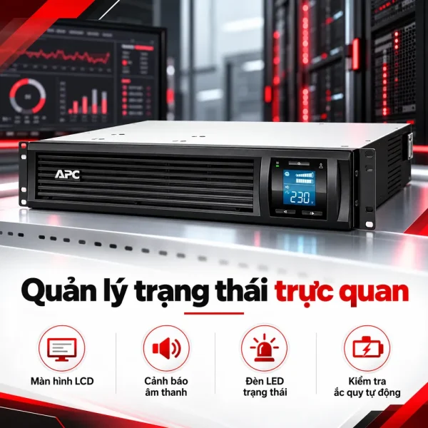 Bộ lưu điện UPS APC SMC3000RMI2U 3KVA 2U Rack mountable LCD 230V