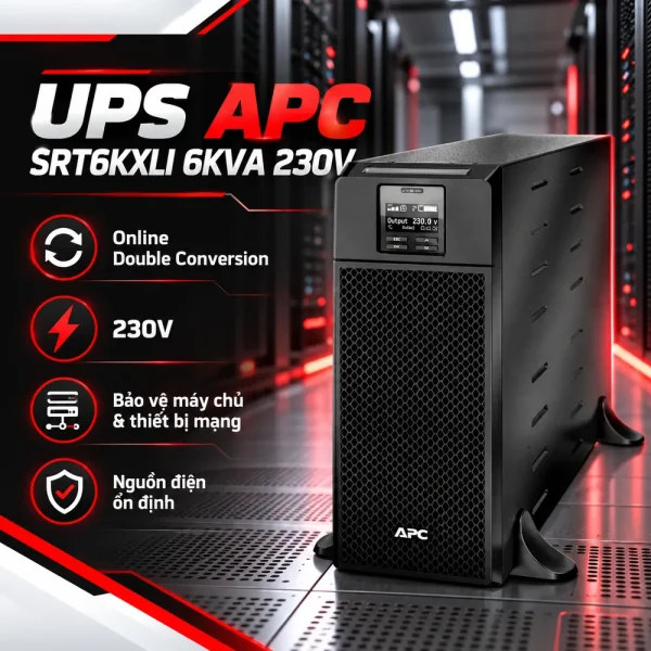 Bộ lưu điện UPS APC SRT6KXLI SRT 6KVA 230V