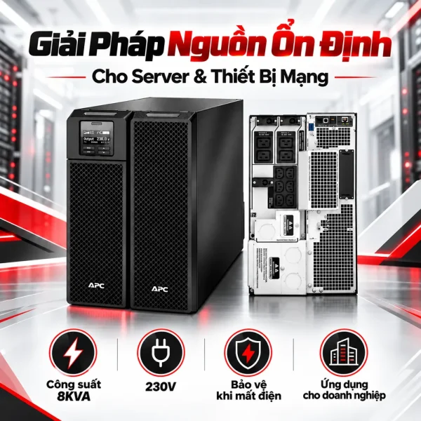 Bộ lưu điện UPS APC SRT8KXLI SRT 8KVA 230V