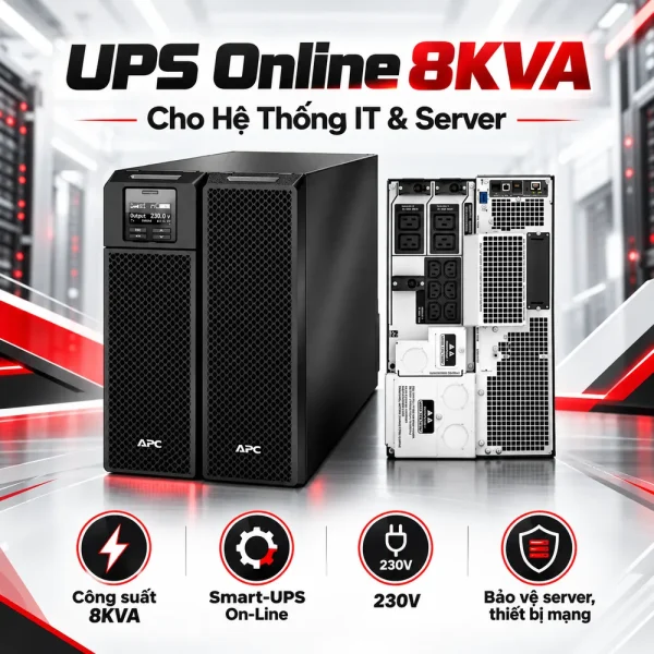 Bộ lưu điện UPS APC SRT8KXLI SRT 8KVA 230V