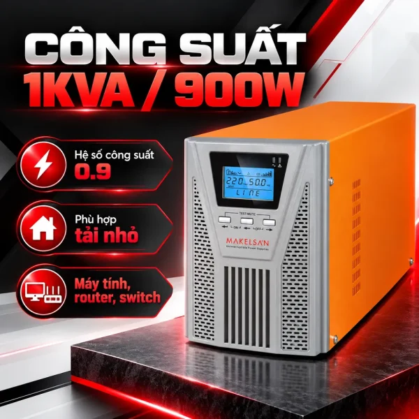 Bộ lưu điện UPS MAKELSAN 1KVA ONLINE