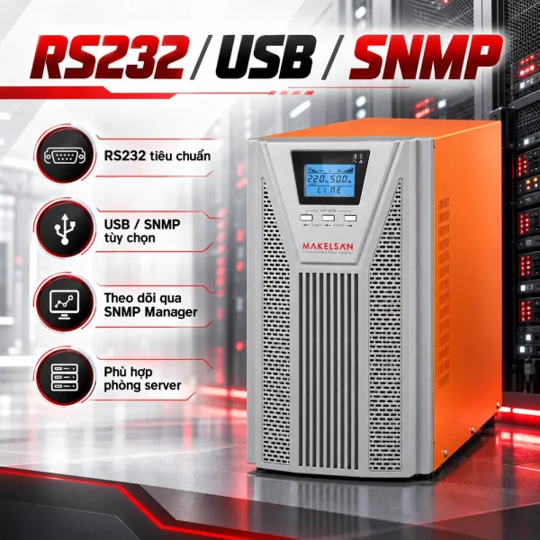 Bộ lưu điện UPS MAKELSAN 2KVA ONLINE