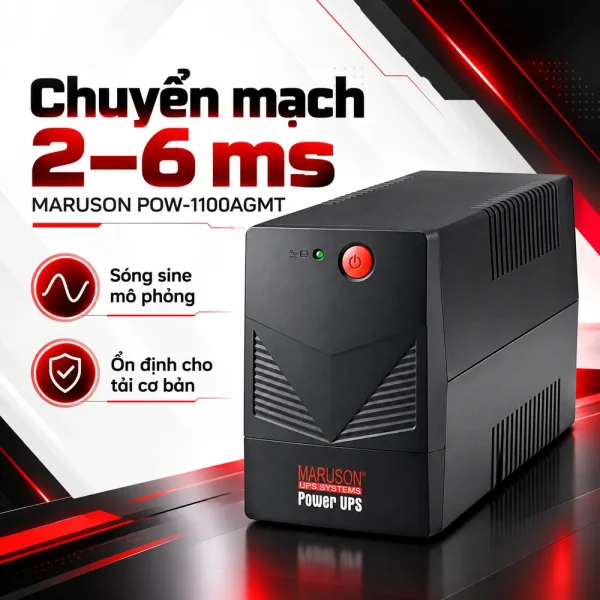 Bộ Lưu Điện UPS MARUSON POW-1100AGMT 1100VA/600W