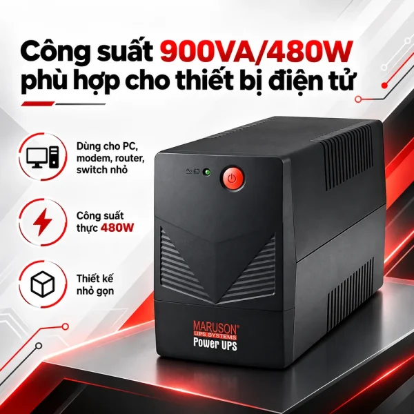 Bộ Lưu Điện UPS MARUSON POW-900AGMU 900VA/480W