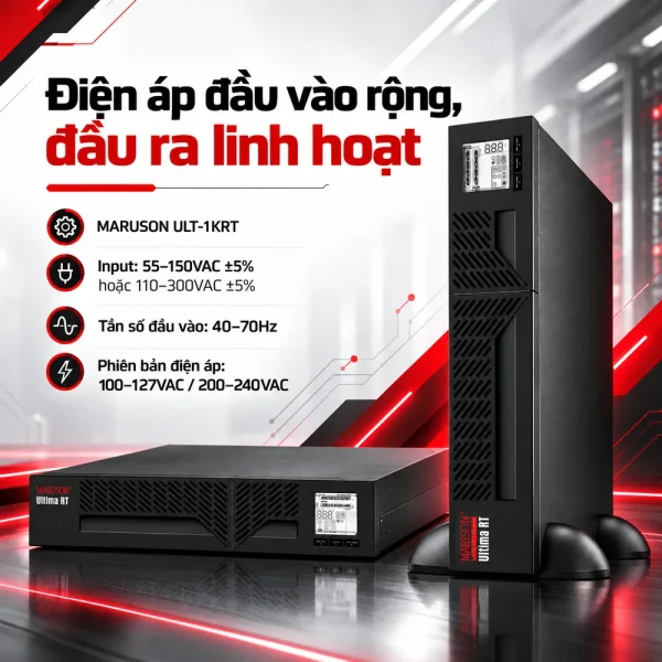 Bộ Lưu Điện UPS MARUSON ULT-1KRT 1000VA/900W