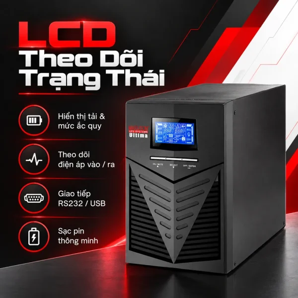 Bộ Lưu Điện UPS MARUSON ULT-W1K(L) 1000VA/800W