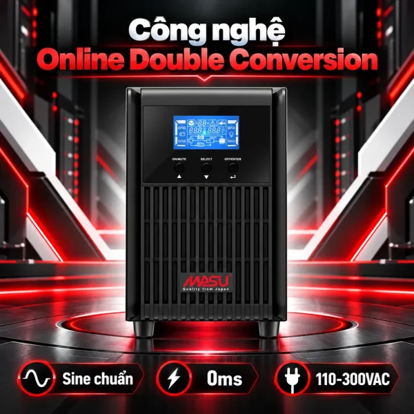 Bộ lưu điện UPS Masu MS-2KS LCD