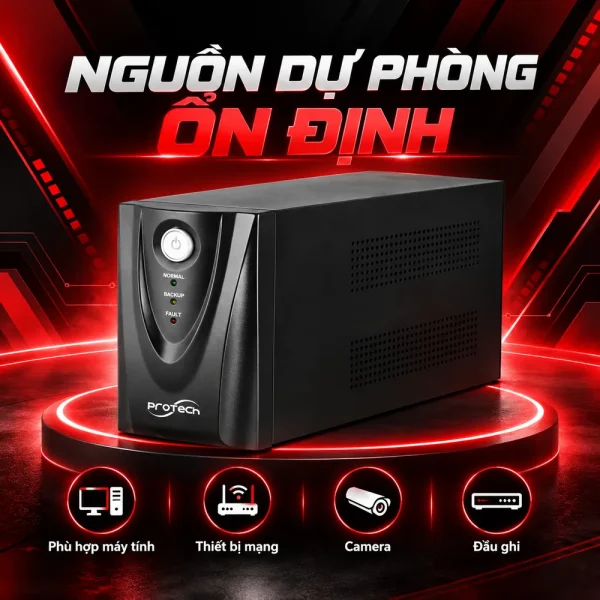 Bộ lưu điện UPS PROTECH 1KVA ONLINE