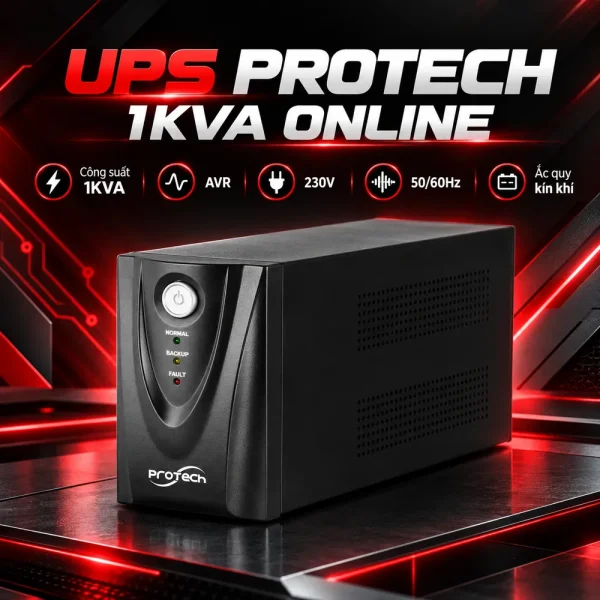 Bộ lưu điện UPS PROTECH 1KVA ONLINE