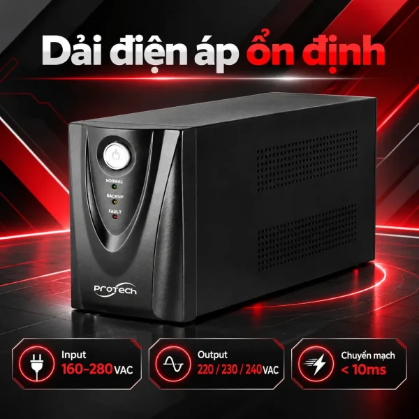Bộ lưu điện UPS PROTECH 3KVA ONLINE