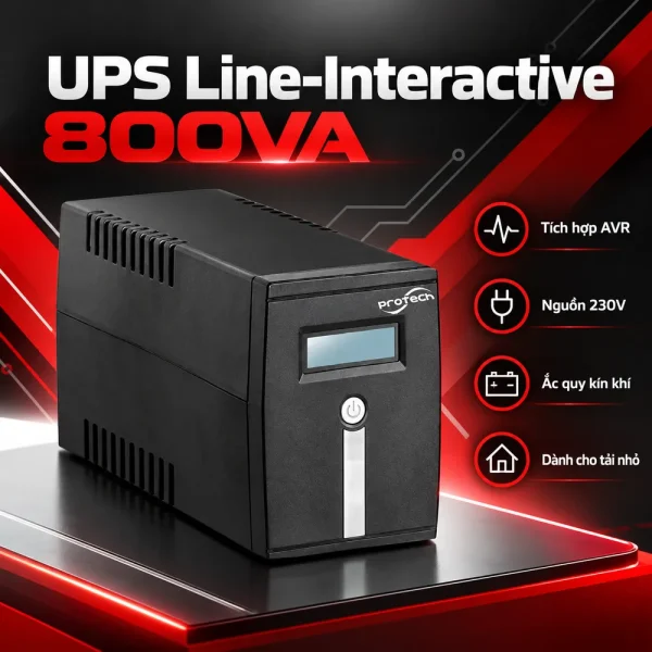 Bộ lưu điện UPS PROTECH INT800 800VA