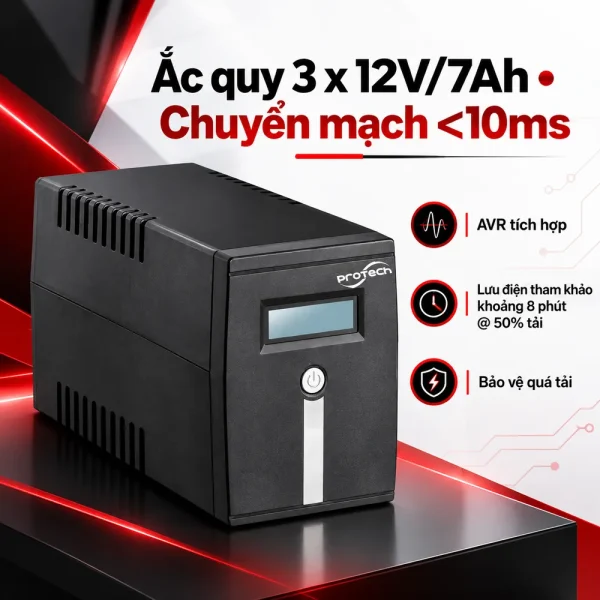 Bộ lưu điện UPS PROTECH PRO2000 2KVA
