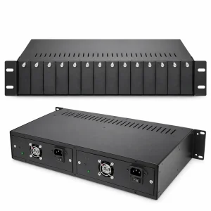 Bộ nguồn tập trung converter quang 14 khe cắm chính hãng