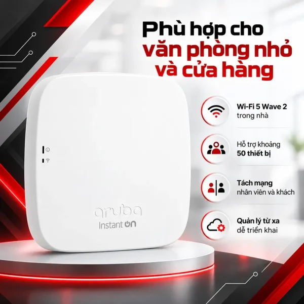 Bộ phát sóng Wifi không dây Aruba Instant On AP11 – R2W96A