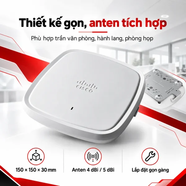 Bộ phát Wi-fi 6 Cisco Catalyst C9105AXI-S