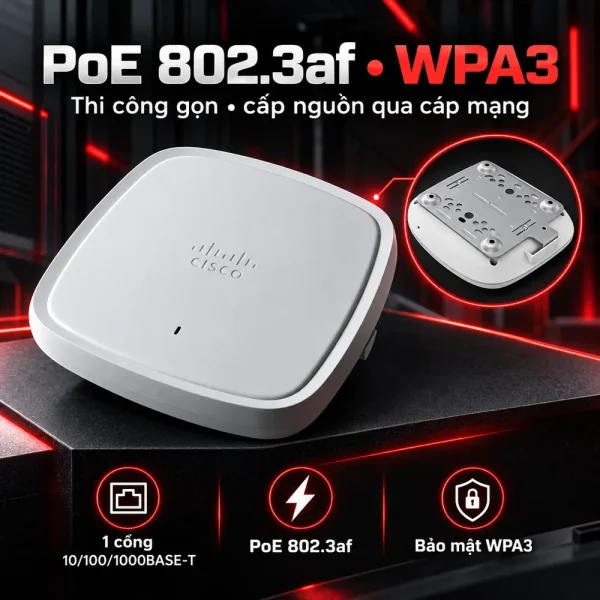 Bộ phát Wi-fi 6 Cisco Catalyst C9105AXI-S