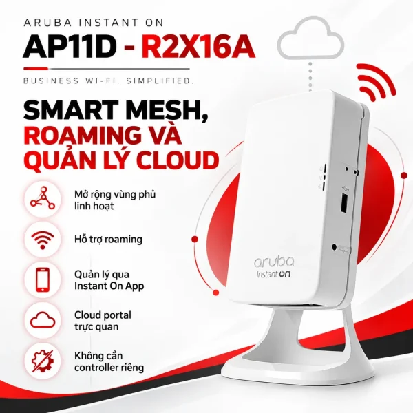 Bộ phát Wifi Aruba Instant On AP11D – R2X16A
