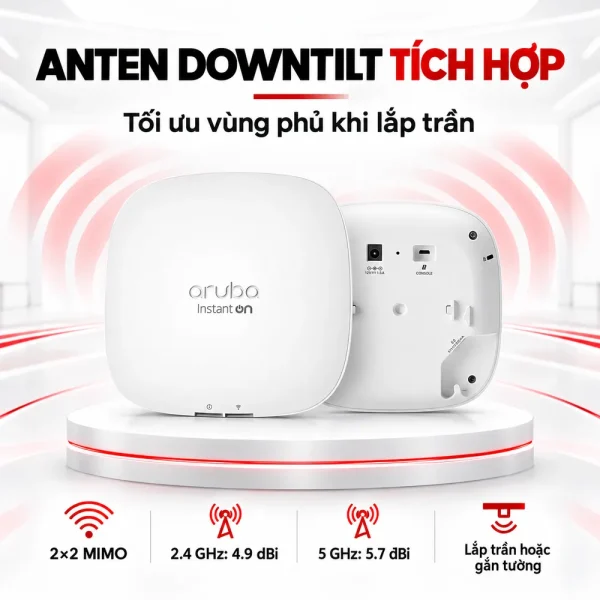 Bộ phát wifi Aruba Instant On AP22 (RW) – R4W02A