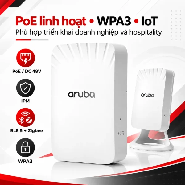 Bộ phát WiFi Aruba R3V46A AP-505H (RW) Unified AP