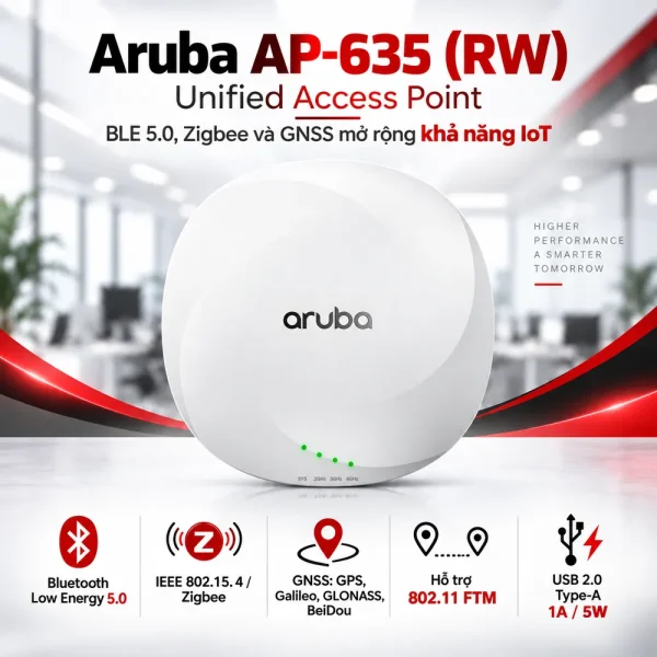 Bộ phát wifi Aruba R7J27A AP-635 (RW) Unified AP
