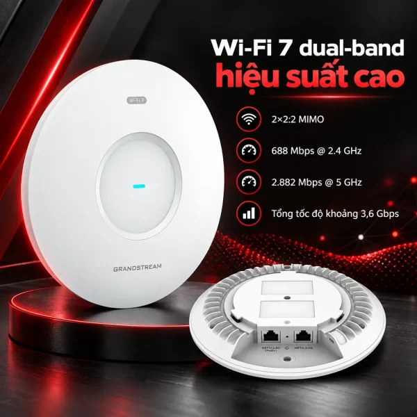 bộ phát WiFi Grandstream GWN7670 chuẩn Wi-Fi 7