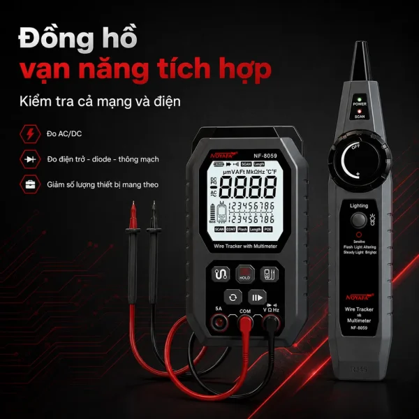 Bộ Test Dây Mạng Noyafa NF-8059