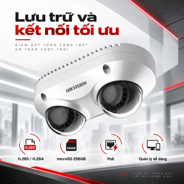 Camera 2 hướng Panovu Hikvision DS-2CD6D42G0-IS