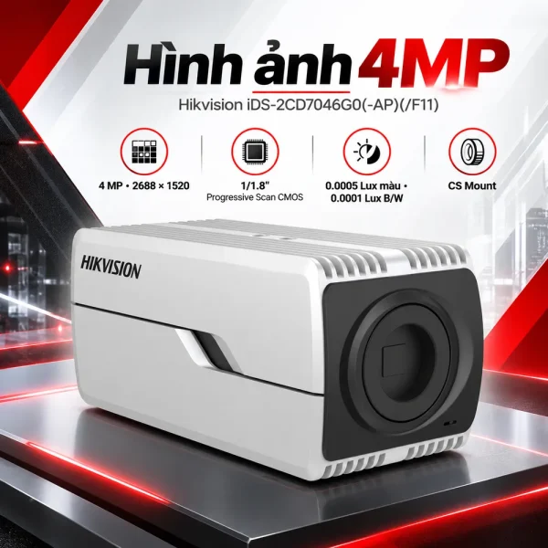 Camera 4MP DeepinView Hikvision iDS-2CD7046G0(-AP)(/F11)