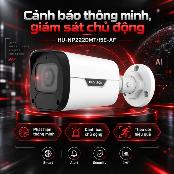 Camera BULLET hồng ngoại HUVIRON HU-NP222DMT/I5E-AF 2MP