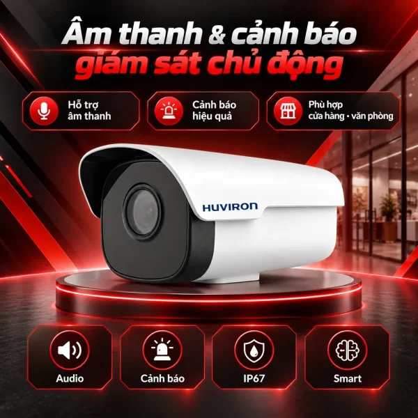 Camera BULLET hồng ngoại HUVIRON HU-NP344/I6E 3MP
