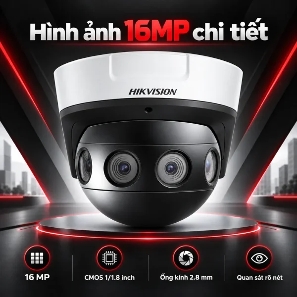 Camera Hikvision 16 MP Panovu DS-2CD6944G0-IHS(C)(2.8mm)