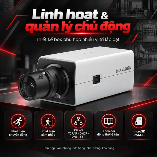 Camera Hikvision 2MP DS-2CD2821G0 DarkFighter Box