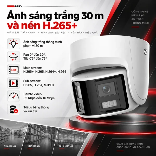 Camera Hikvision 6MP DS-2CD2367G2P-LSU/SL ColorVu