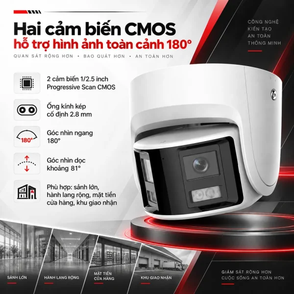 Camera Hikvision 6MP DS-2CD2367G2P-LSU/SL ColorVu