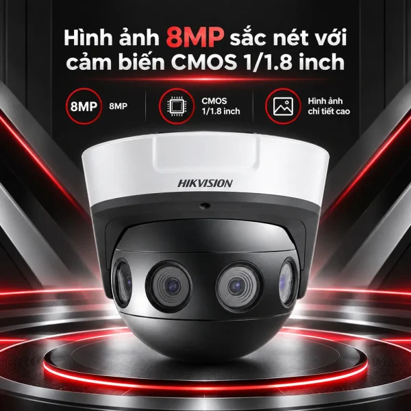 Camera Hikvision 8MP Panovu DS-2CD6924G0-IHS(C)