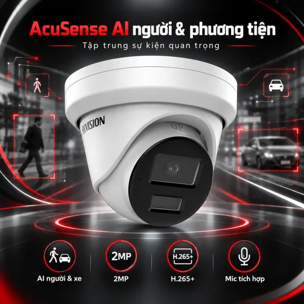 Camera Hikvision AcuSense 2 MP DS-2CD2323G2-IU