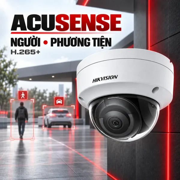 Camera Hikvision bán cầu AcuSense 2 MP DS-2CD2123G2-I