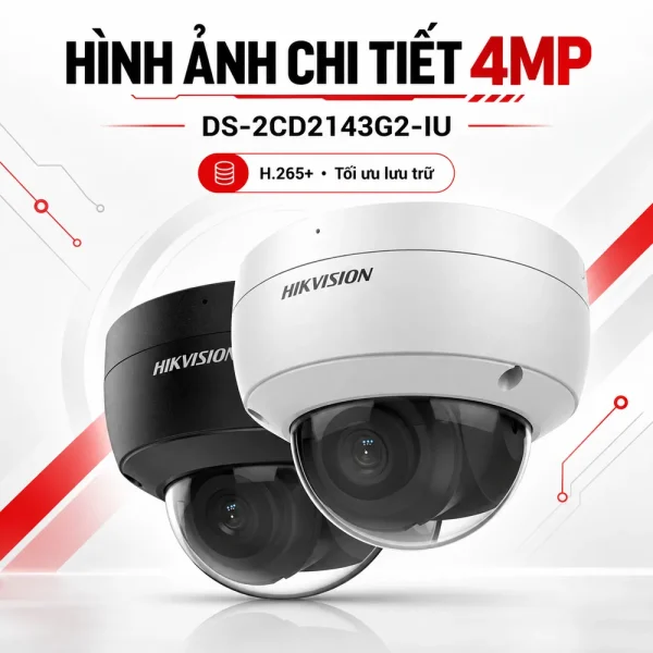 Camera Hikvision bán cầu AcuSense 4 MP DS-2CD2143G2-IU