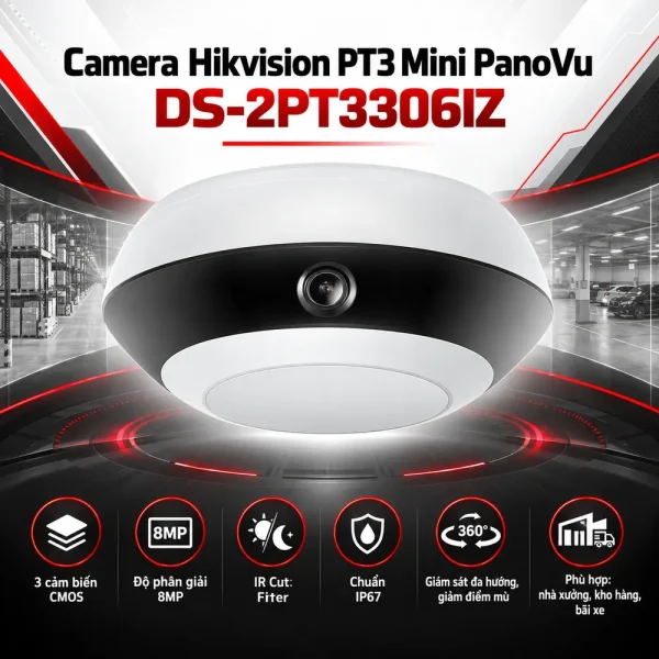Camera Hikvision PT3 Mini PanoVu DS-2PT3306IZ