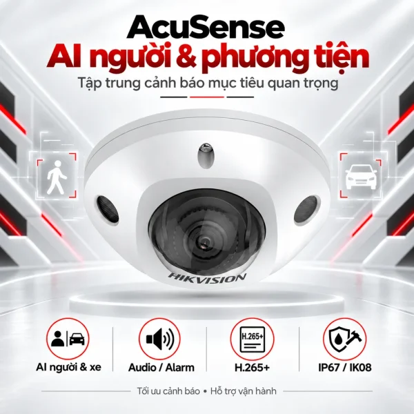 Camera mạng mini Hikvision AcuSense 2 MP DS-2CD2523G2-I(S)