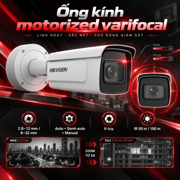 Camera nhận diện biển số xe Hikvision iDS-2CD7A46G0/S-IZHSY (Bullet)