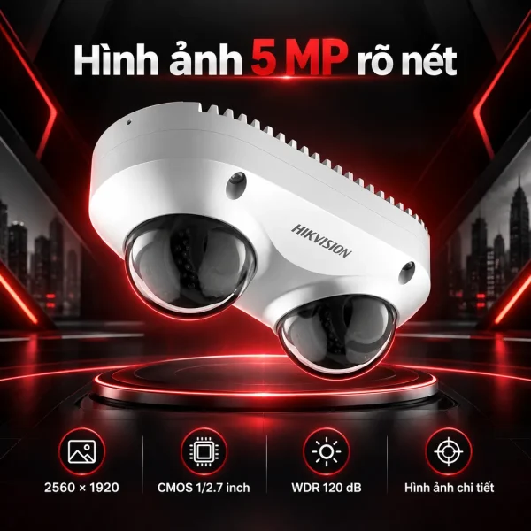 Camera Panovu Hikvision DS-2CD6D52G0-IH(S) 5 MP