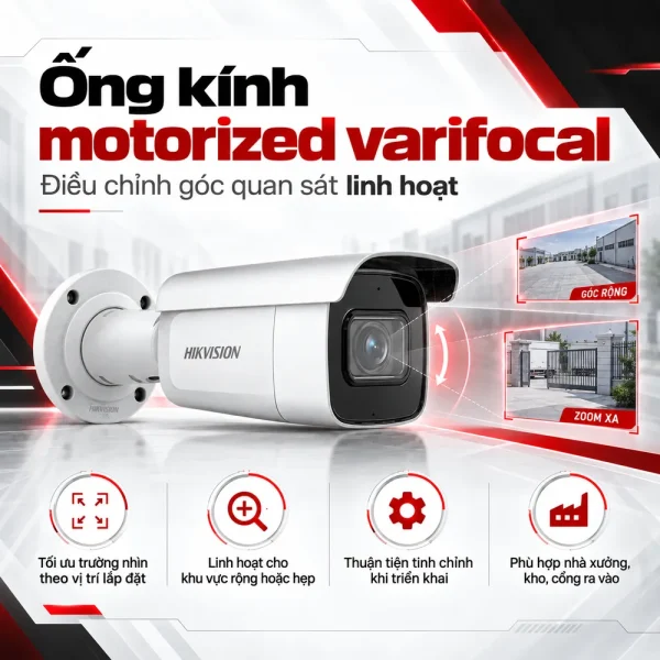 Camera thân trụ Hikvision AcuSense 2MP DS-2CD2623G2-IZS