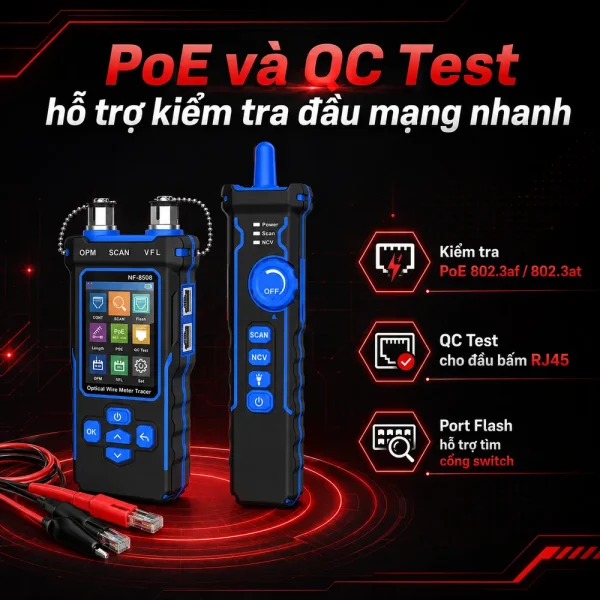Máy Đo Công Suất Quang – Test Mạng Đa Năng NF-8508