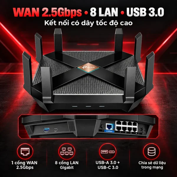 Router Wi-Fi 6 Archer AX6000